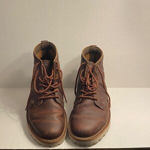 Clarks Brown Leather Chukka Boots